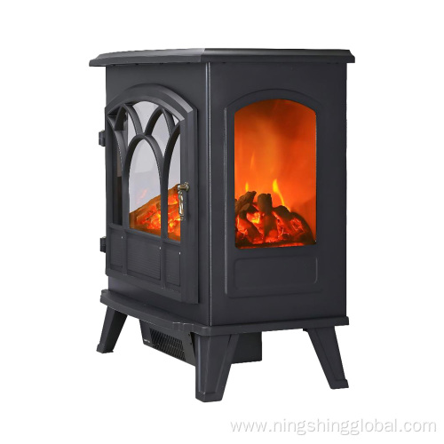 Large Electric Stove with 3-Side Flame Effect